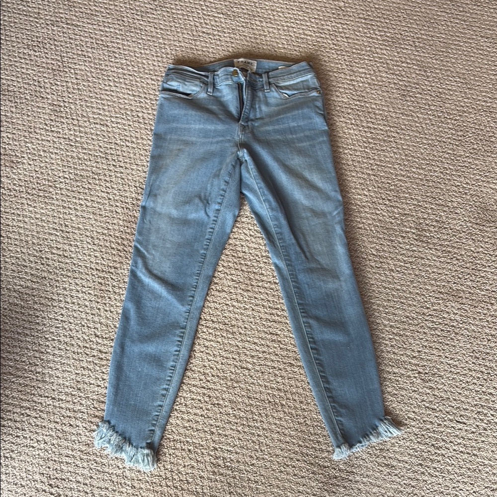 Frame Women's Skinny Jeans with Fringe Detail